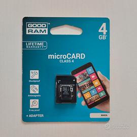 Microcard class 4+adapter 4 GB