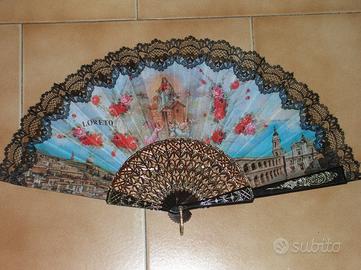 Ventaglio madonna di Loreto con merlettatura