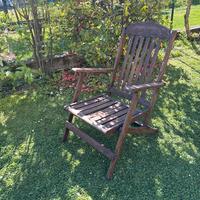 Poltrona da giardino in legno