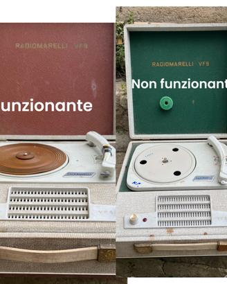 2 giradischi radio marelli