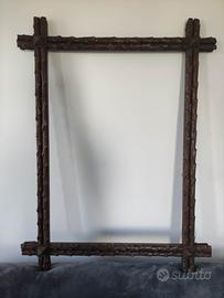 Cornice antica legno massello