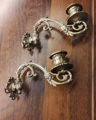 Coppia di candelabri da parete francesi