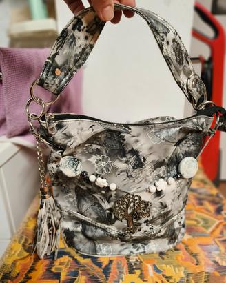 Borsa donna fantasia floreale
