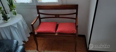 Panca 2 posti arte povera 90 x 90 x 50