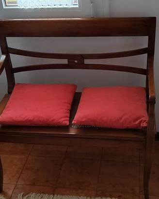 Panca 2 posti arte povera 90 x 90 x 50