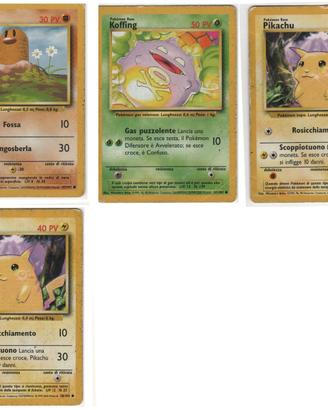 Carte Pokemon mazzo base e sue espansioni
