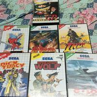 Blocco giochi master system e pistola light phaser