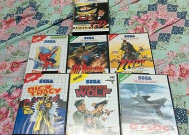 Blocco giochi master system e pistola light phaser