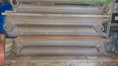 Termosifoni antichi in ghisa sabbiati