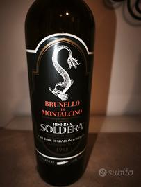 bottiglia Soldera Brunello case basse riserva 1998