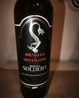 bottiglia Soldera Brunello case basse riserva 1998