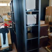 scaffali marrone nero 