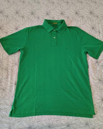 Polo Nautica uomo taglia S verde maniche corte