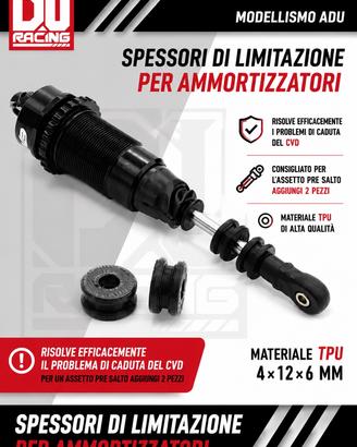 ARRMA 6S Distanziali Limitatori Ammortizzatore TPU
