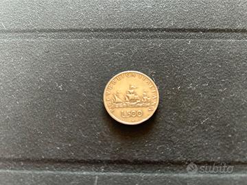 Moneta Caravelle 500 Lire 1959