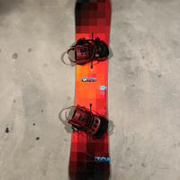 Tavola snowboard custom burton flying v + attacchi