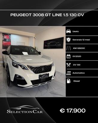 Peugeot 3008 BlueHDi 130 S&S GT Line