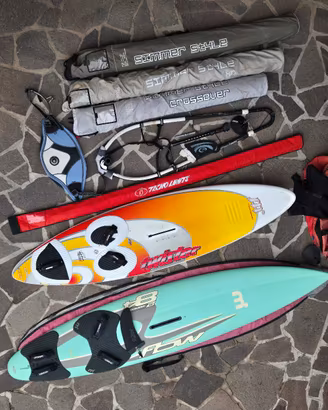 windsurf mistral flow 115 +3 vele simmer + altro  