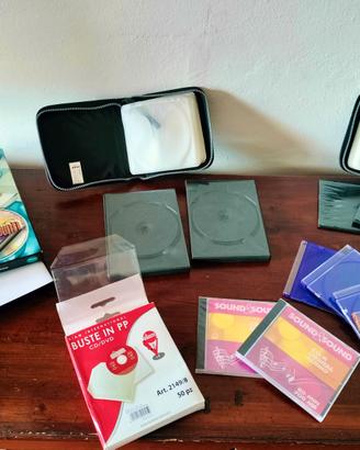 porta cd  vario tipo +  etichette adesive