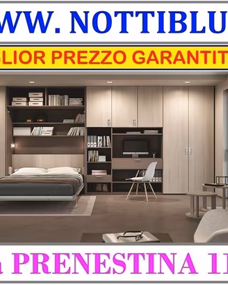 Letto a Scomparsa LUNA 2 piazze by Notti Blu