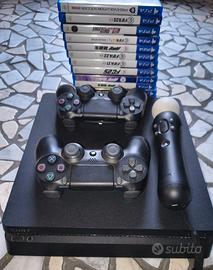 PS4 SLIM 1 TB + 2 DUAL SHOCK, + 12 GIOCHI +......