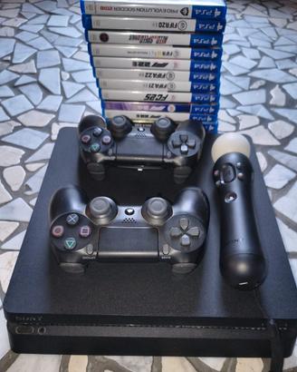 PS4 SLIM 1 TB + 2 DUAL SHOCK, + 12 GIOCHI +......