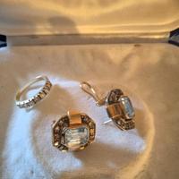 orecchini in oro ed acqua marina