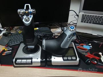 manetta per simulatore di volo Saitek X52