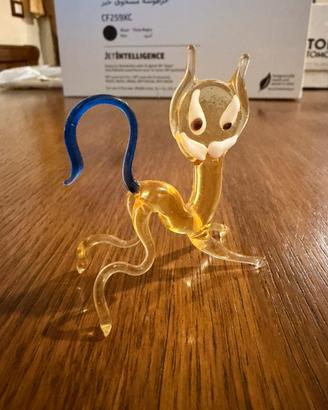 Gatto in vetro di Murano