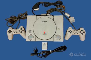 Playstation 1 originale con 2 controller e memory