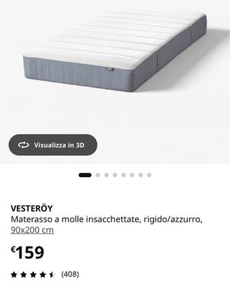 2 nuovi materassi vesteroy 90 x 200