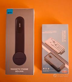 Supporto cellulare  magnetico + Power bank