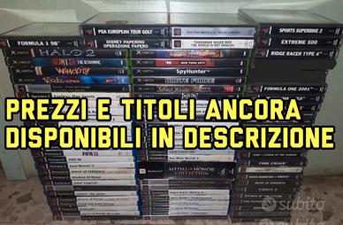 Giochi per Playstation 2, Playstation 1 e XBOX 