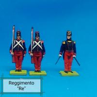 Soldatini in 45 mm.  REGGIMENTO "RE"