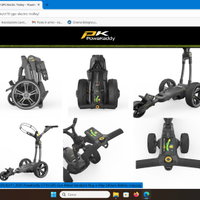 Carrello  elettrico golf Powakaddy CT10 GPS