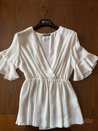 Blusa con scollo a V