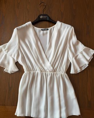 Blusa con scollo a V