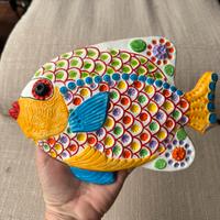 Pesce decorativo vintage ceramica artistica