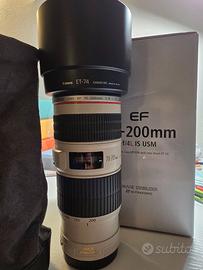 Obiettivo canon EF 70-200 f4 IS USM L