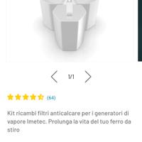 2 scatole filtri Imetec zerocalc 6 filtri 