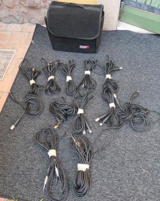 Set 12 cavi audio XLR e Jack