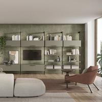 Libreria modulare, parete attrezzata design