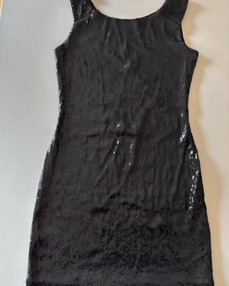Vestito corto in paillettes