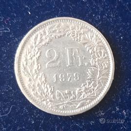 Moneta da 2 Franchi Svizzera