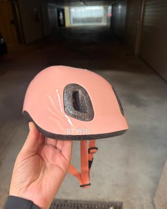 Casco bici rosa per bambina btwin