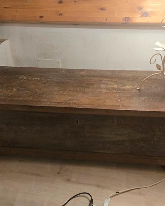 Cassapanca In Legno di Noce 
