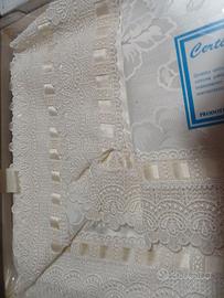 Completo lenzuola matrimoniali vintage Aurora.