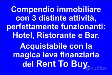 Hotel + ristorante e bar per i clienti esterni