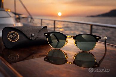 Ray-Ban Clubround Classic ORB4246 Nero/Oro – Green