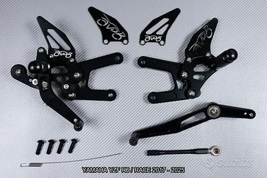 Pedane arretrate YAMAHA YZF R6 / RACE 2017 - 2025